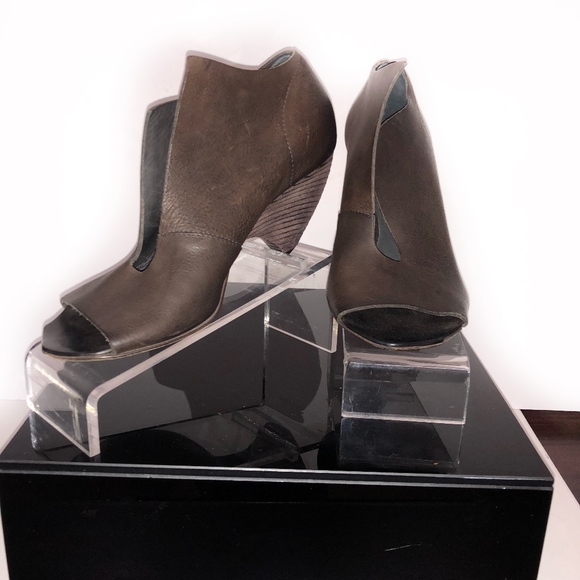 Marsell Asym Peep-toe Booties, SZ 9.5